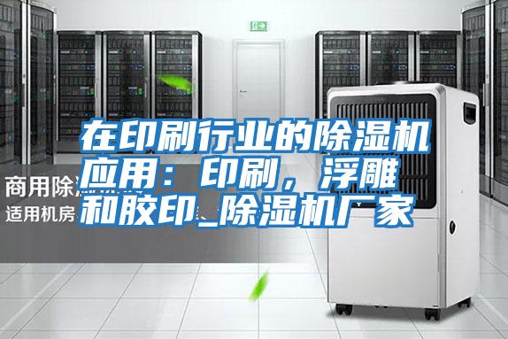 在印刷行業的除濕機應用：印刷，浮雕和膠印_除濕機廠家