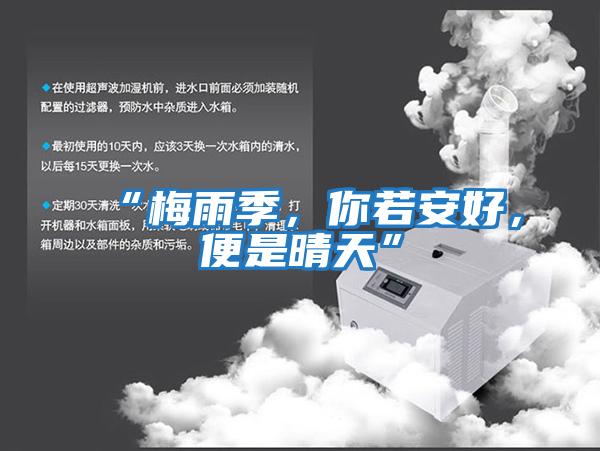 “梅雨季，你若安好，便是晴天”