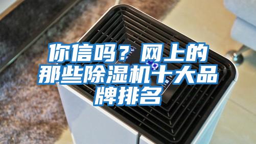 你信嗎？網(wǎng)上的那些除濕機十大品牌排名