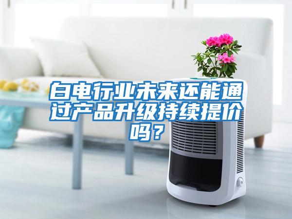 白電行業未來還能通過產品升級持續提價嗎？