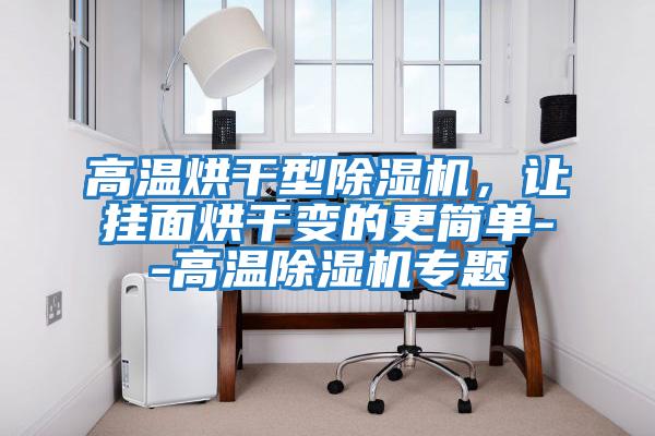 高溫烘干型除濕機，讓掛面烘干變的更簡單--高溫除濕機專題