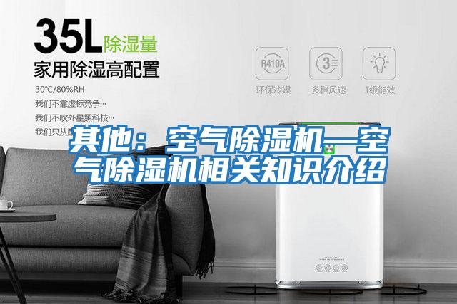 其他：空氣除濕機—空氣除濕機相關知識介紹