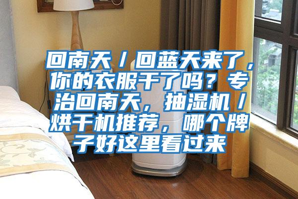 回南天/回藍(lán)天來(lái)了,你的衣服干了嗎?專(zhuān)治回南天,抽濕機(jī)/烘干機(jī)推薦,哪個(gè)牌子好這里看過(guò)來(lái)