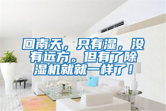 回南天，只有濕，沒有遠方。但有了除濕機就就一樣了！