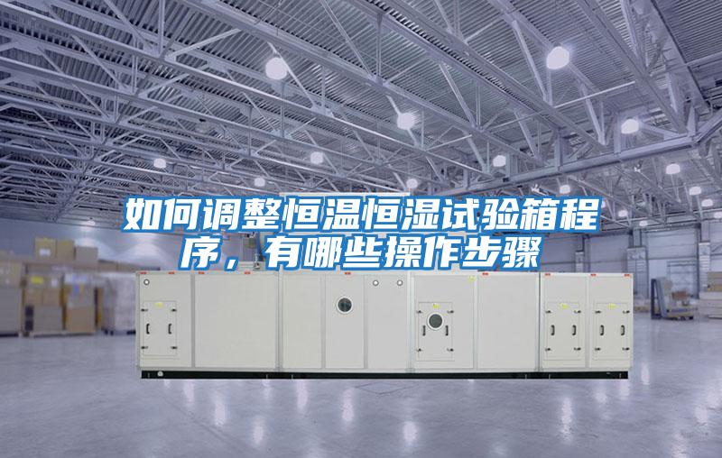 如何調(diào)整恒溫恒濕試驗箱程序，有哪些操作步驟