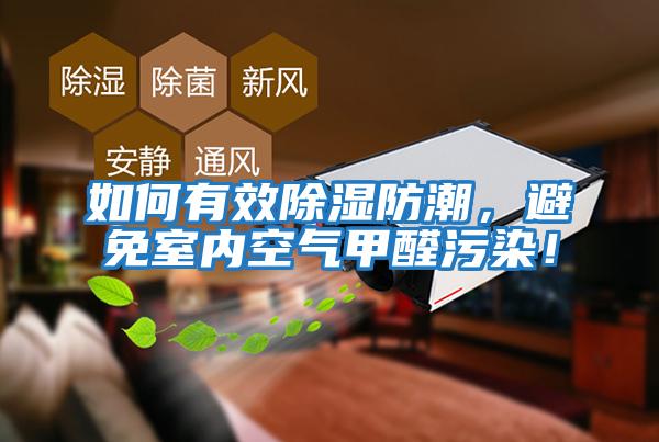 如何有效除濕防潮，避免室內空氣甲醛污染！