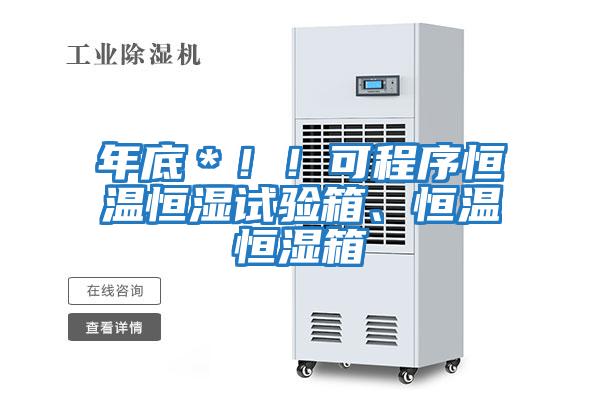 年底＊??！可程序恒溫恒濕試驗箱、恒溫恒濕箱