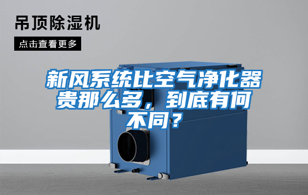 新風(fēng)系統(tǒng)比空氣凈化器貴那么多,到底有何不同?