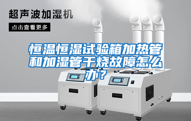 恒溫恒濕試驗箱加熱管和加濕管干燒故障怎么辦？