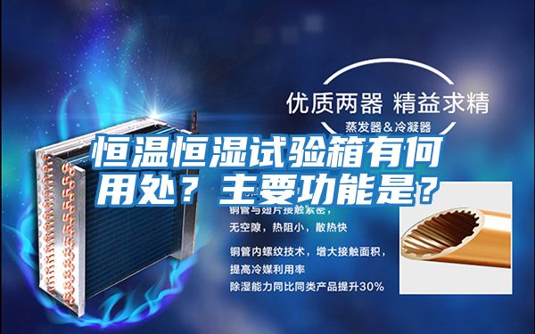 恒溫恒濕試驗(yàn)箱有何用處?主要功能是?