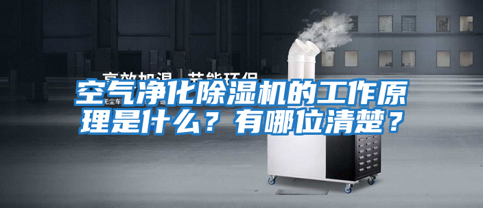 空氣凈化除濕機的工作原理是什么？有哪位清楚？