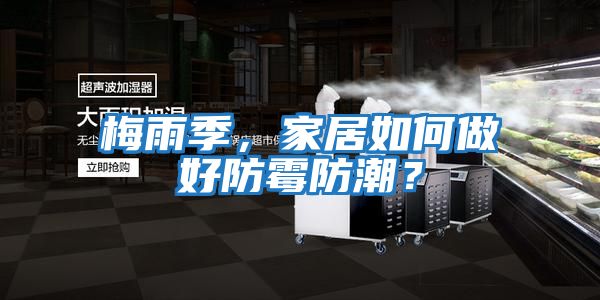 梅雨季，家居如何做好防霉防潮？
