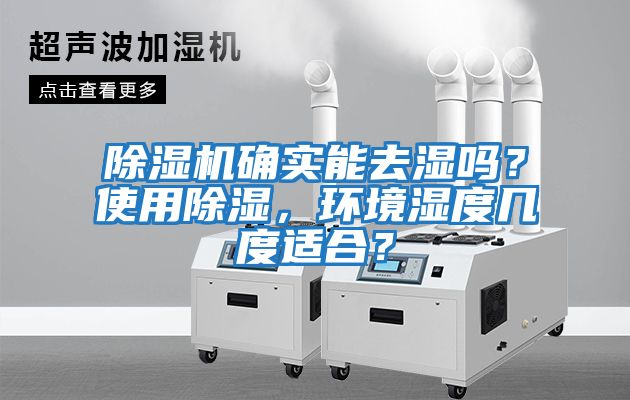 除濕機確實能去濕嗎？使用除濕，環境濕度幾度適合？