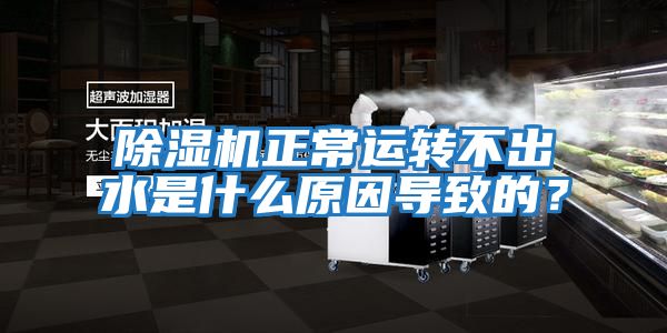 除濕機正常運轉(zhuǎn)不出水是什么原因?qū)е碌模?></div>
								<div   id=